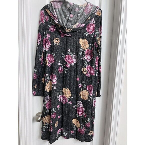 No Boundaries Sweater cover up Floral Size XL 15-17 - Picture 2 of 3